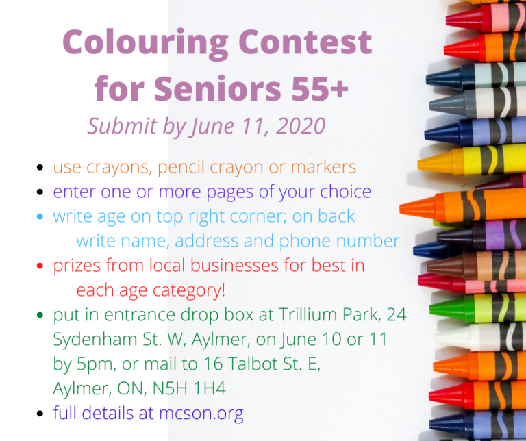 Seniors 55+ Colouring Contest – Mennonite Community Services of ...